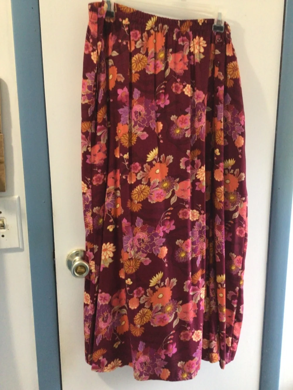 Nada Valley maxi skirt, floral print, NWT